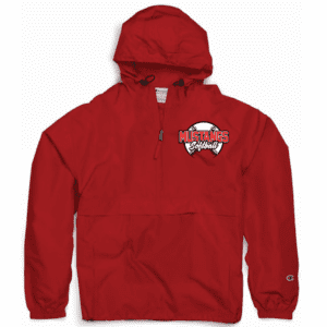 CO200 Champion Packable Anorak 1/4 Zip Jacket - Scarlet