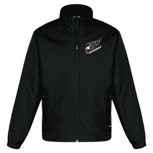 4170  Athletic Mesh Lined Track Jacket - Black