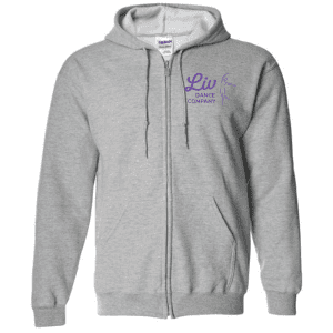 G186 Gildan Heavy Blend Full-Zip Hooded Sweatshirt - Sport Grey